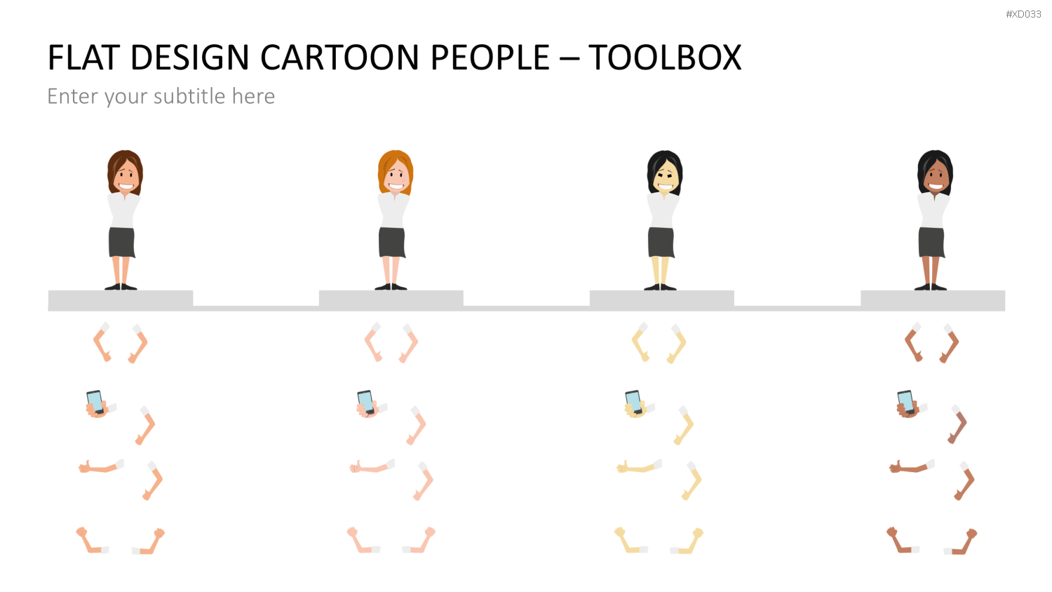 Flat Design – Presentation People Bundle PowerPoint-Vorlage
