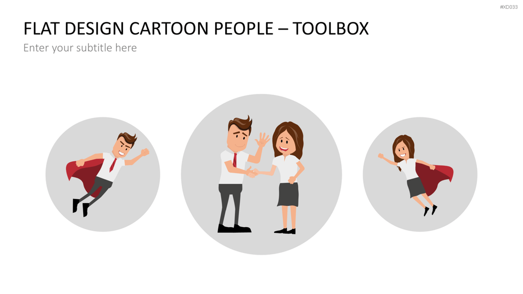 Flat Design – Presentation People Bundle PowerPoint-Vorlage