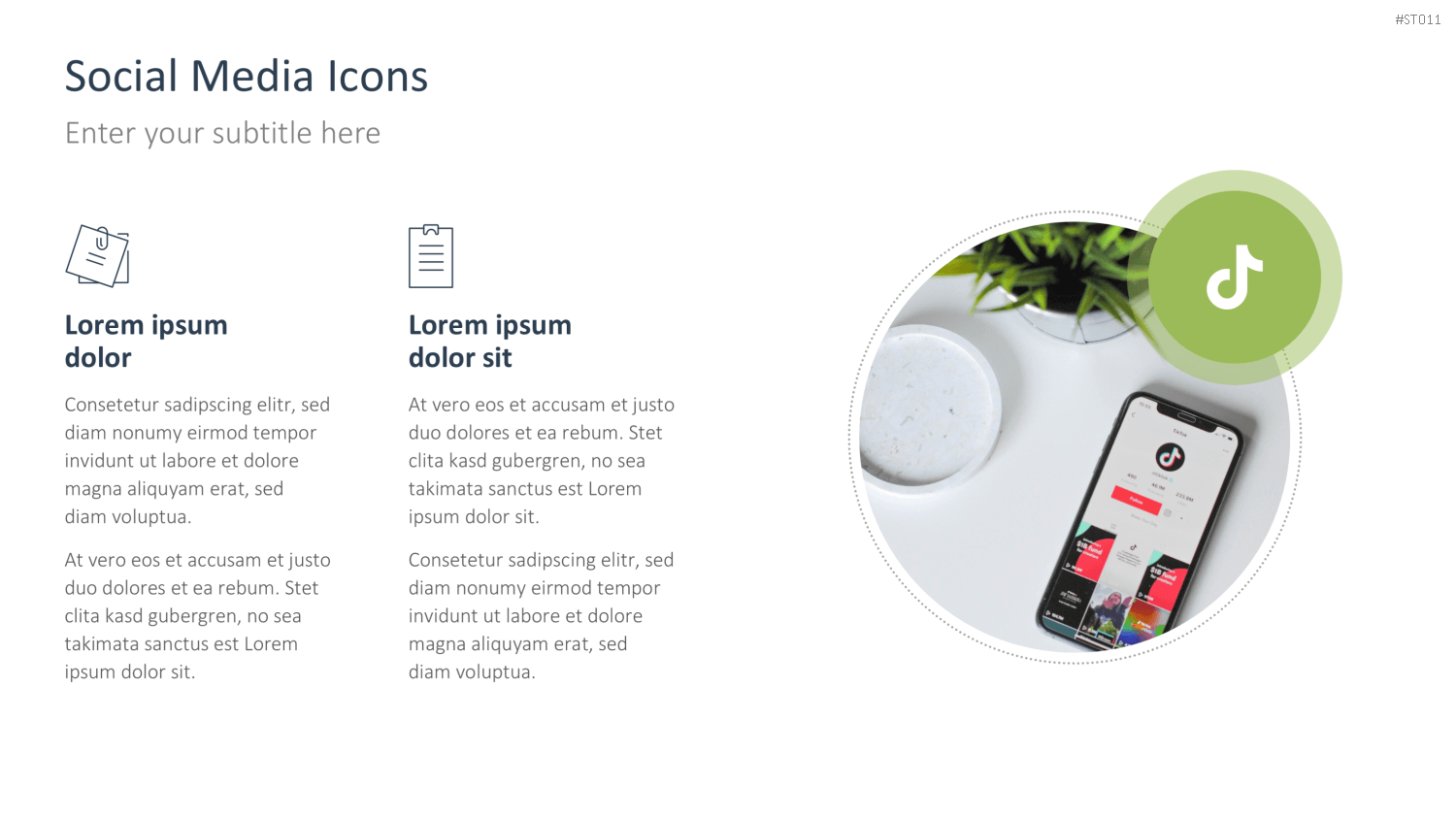 Flat Design – Social Media PowerPoint-Vorlage