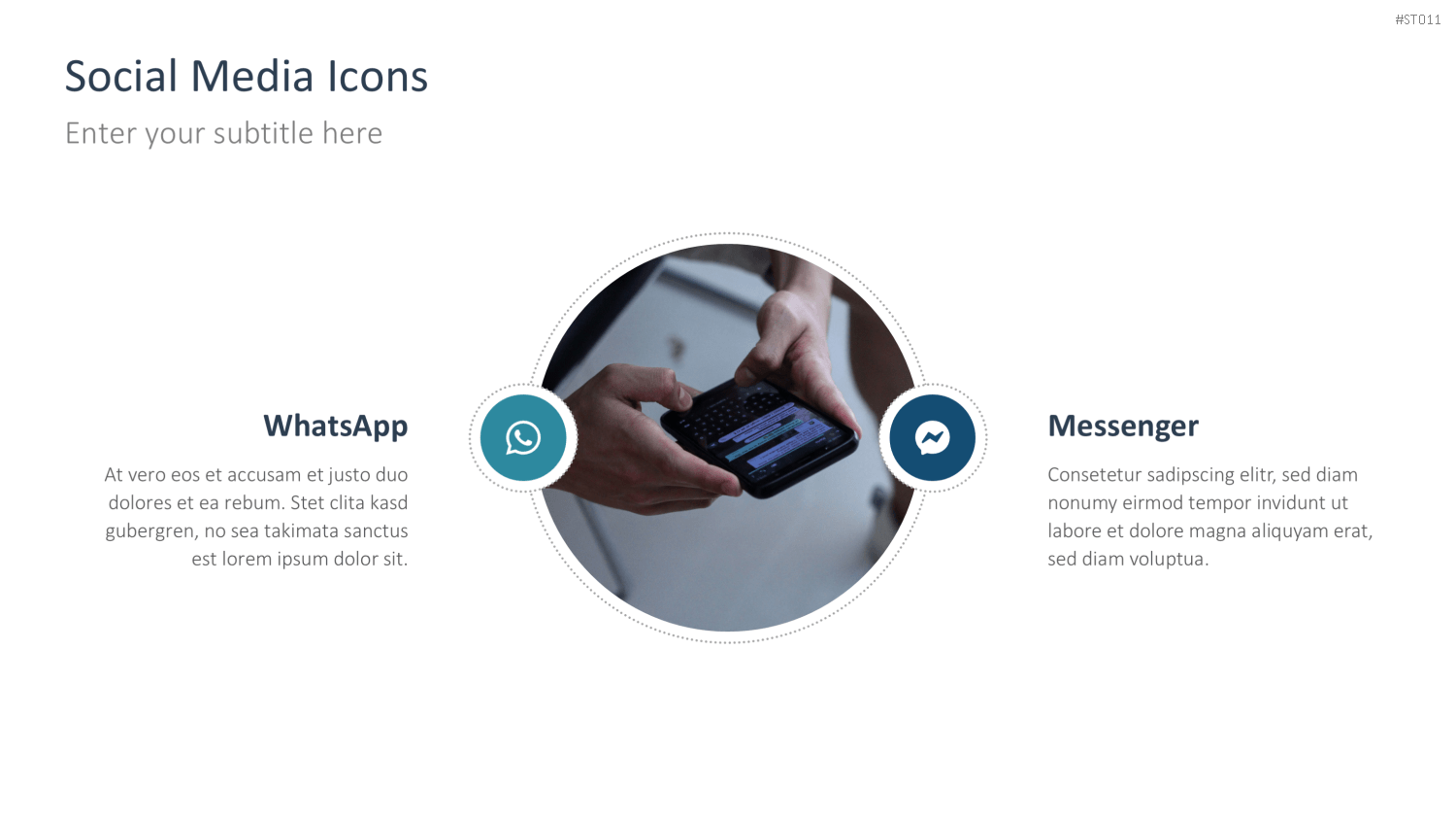 Flat Design – Social Media PowerPoint-Vorlage