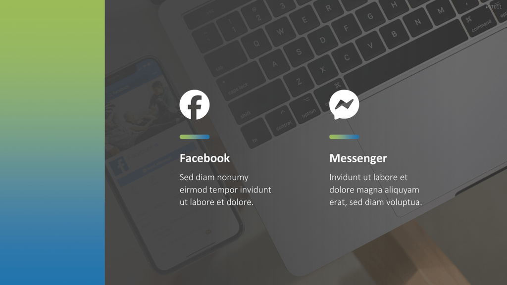 Flat Design – Social Media PowerPoint-Vorlage