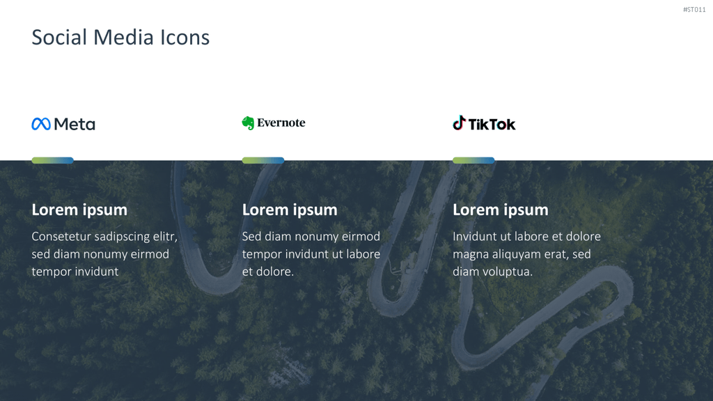 Flat Design – Social Media PowerPoint-Vorlage