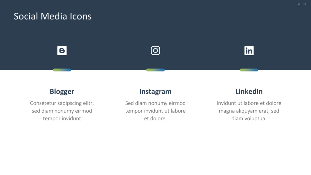 Flat Design – Social Media PowerPoint-Vorlage