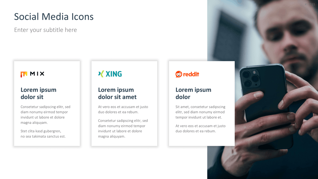Flat Design – Social Media PowerPoint-Vorlage