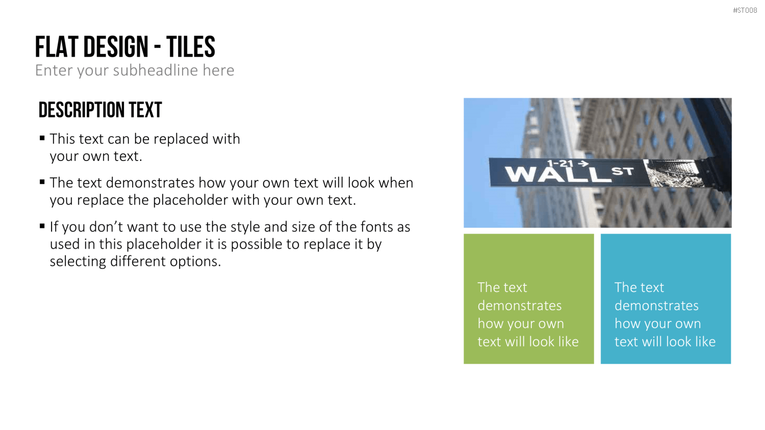 Flat Design - Kacheln PowerPoint-Vorlage