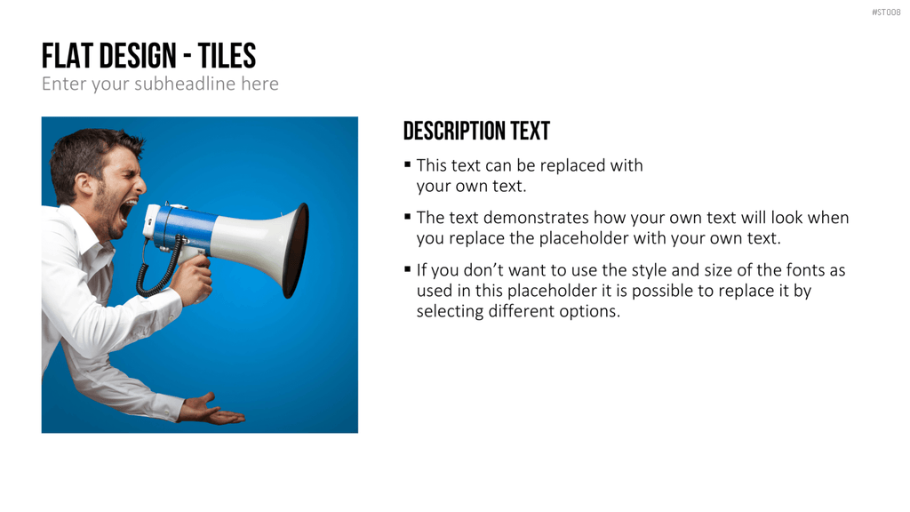 Flat Design - Kacheln PowerPoint-Vorlage