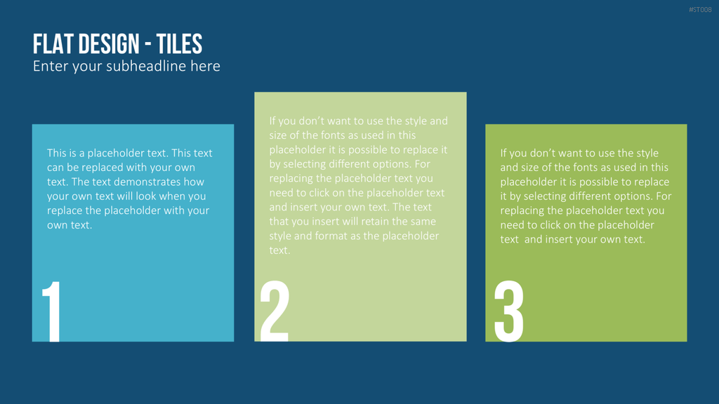 Flat Design - Kacheln PowerPoint-Vorlage