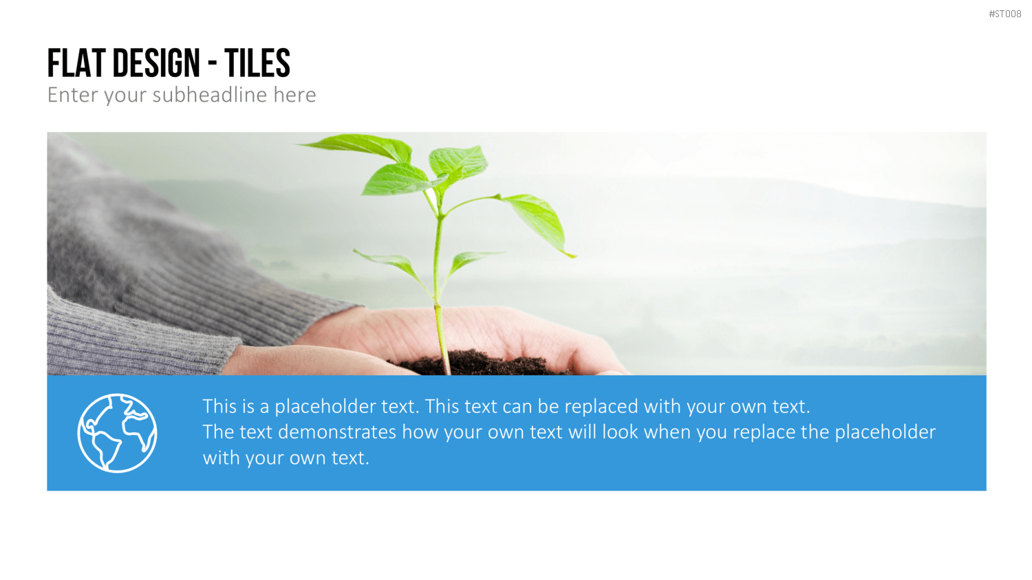 Flat Design - Kacheln PowerPoint-Vorlage