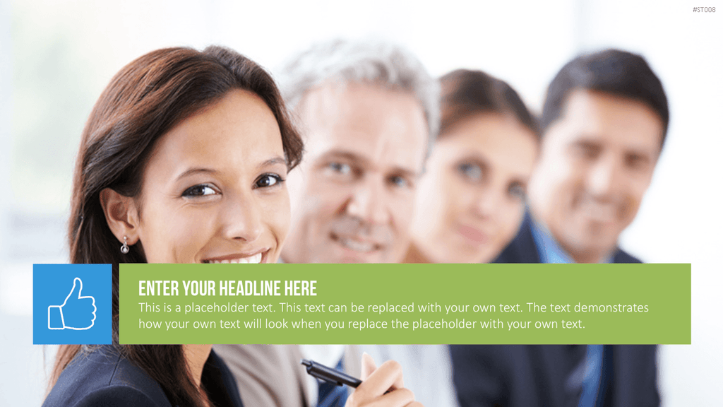 Flat Design - Kacheln PowerPoint-Vorlage