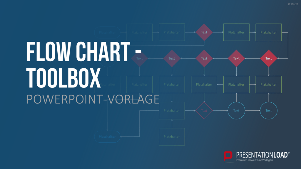Flussdiagramme-Toolbox PowerPoint-Vorlage