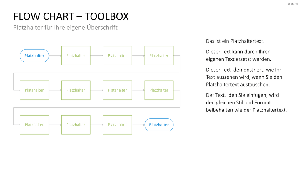 Flussdiagramme-Toolbox PowerPoint-Vorlage