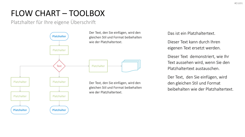 Flussdiagramme-Toolbox PowerPoint-Vorlage