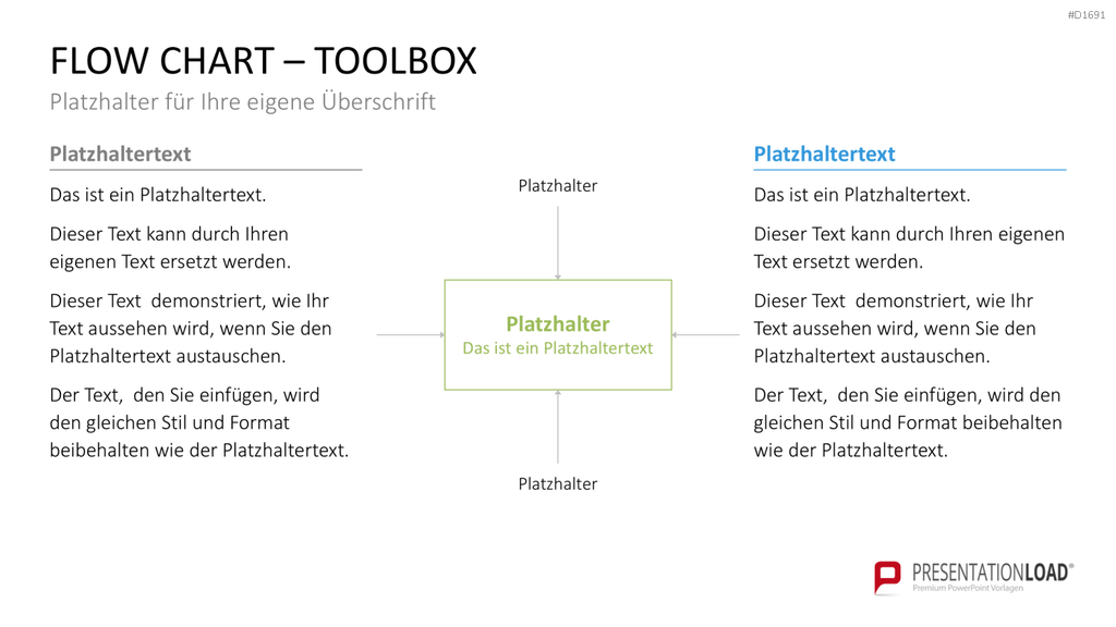 Flussdiagramme-Toolbox PowerPoint-Vorlage