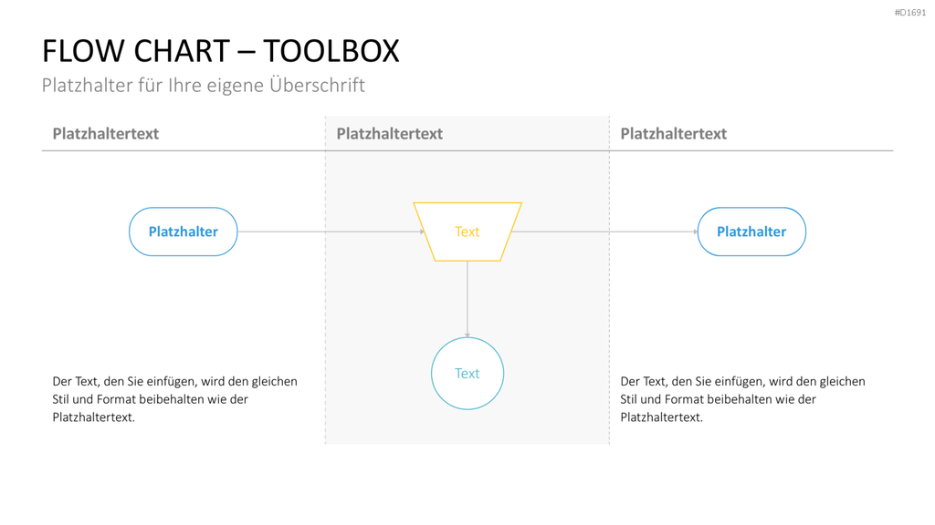 Flussdiagramme-Toolbox PowerPoint-Vorlage