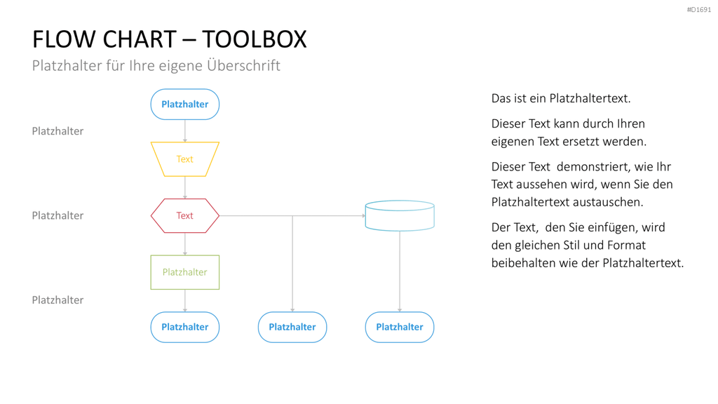 Flussdiagramme-Toolbox PowerPoint-Vorlage