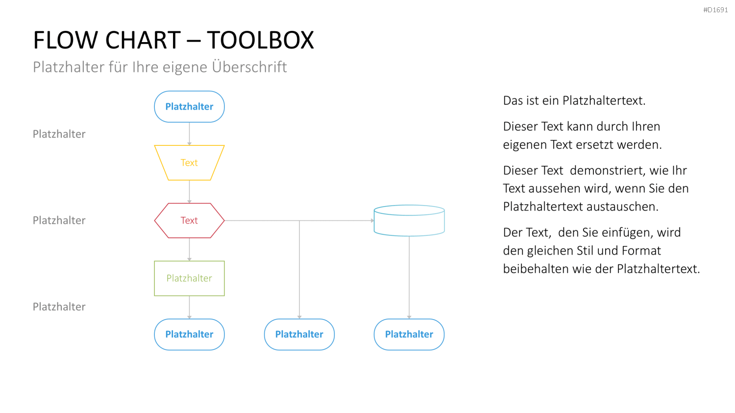Flussdiagramme-Toolbox PowerPoint-Vorlage