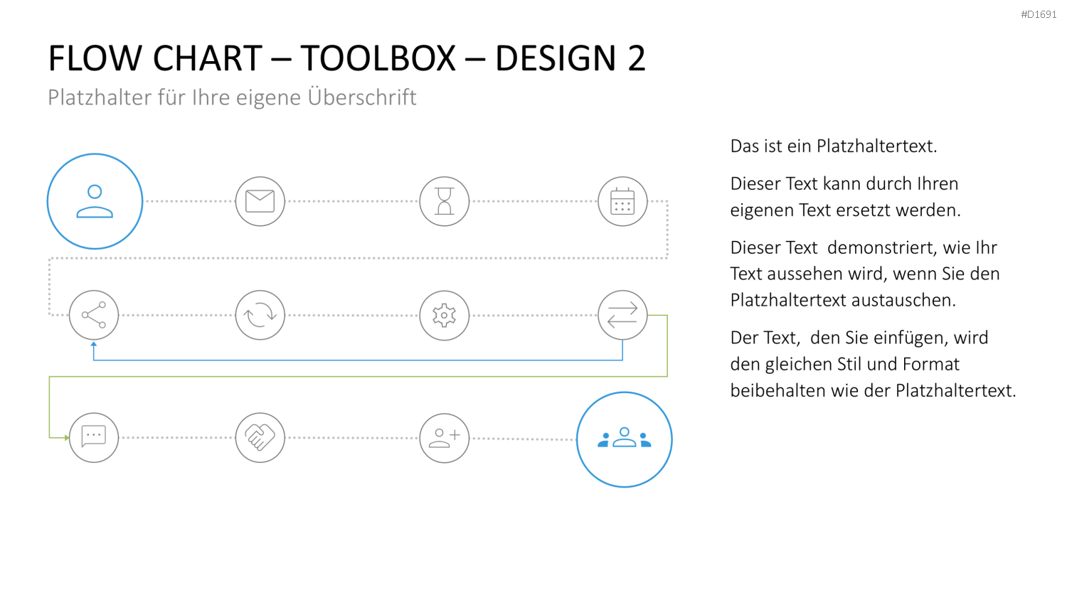 Flussdiagramme-Toolbox PowerPoint-Vorlage