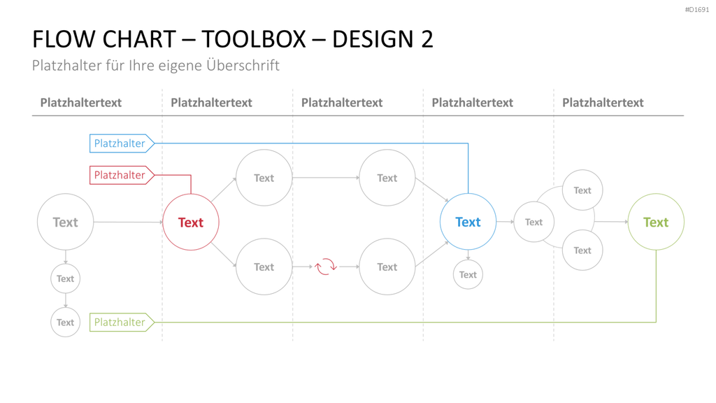 Flussdiagramme-Toolbox PowerPoint-Vorlage
