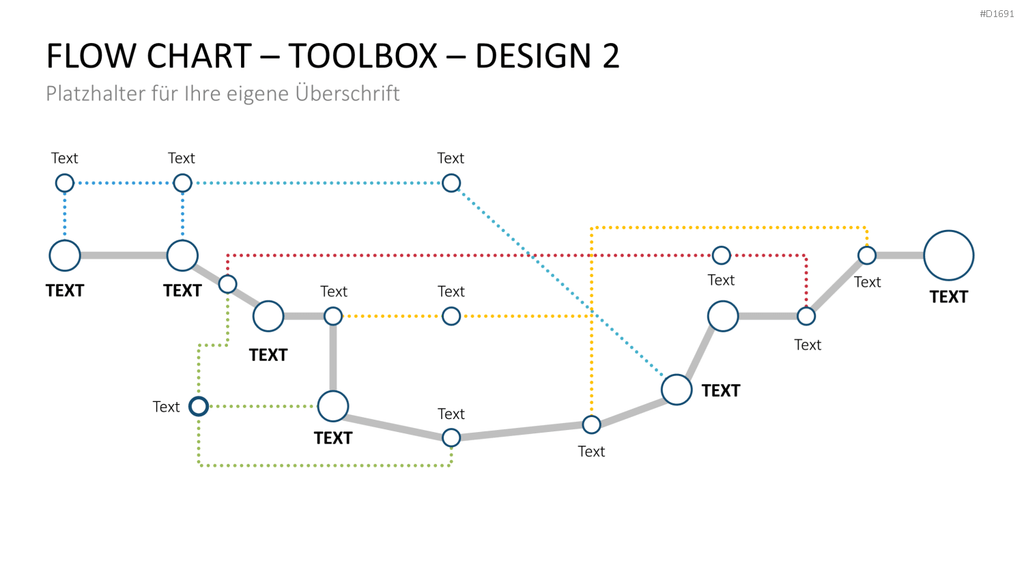 Flussdiagramme-Toolbox PowerPoint-Vorlage