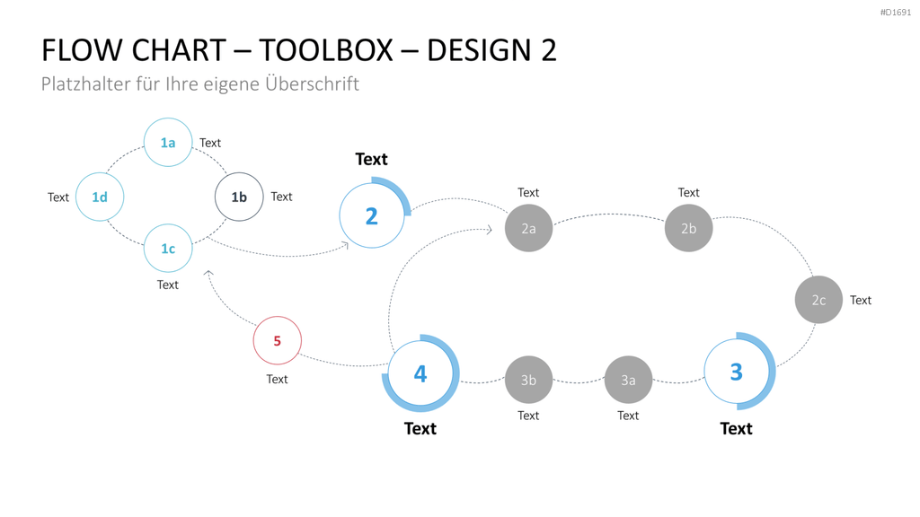Flussdiagramme-Toolbox PowerPoint-Vorlage