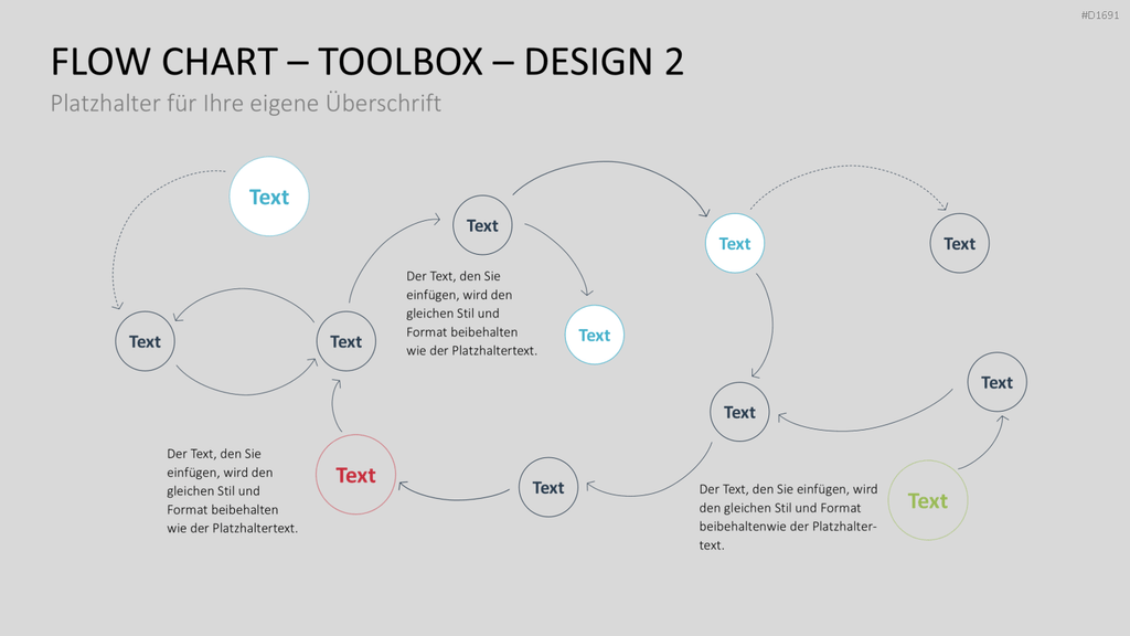 Flussdiagramme-Toolbox PowerPoint-Vorlage