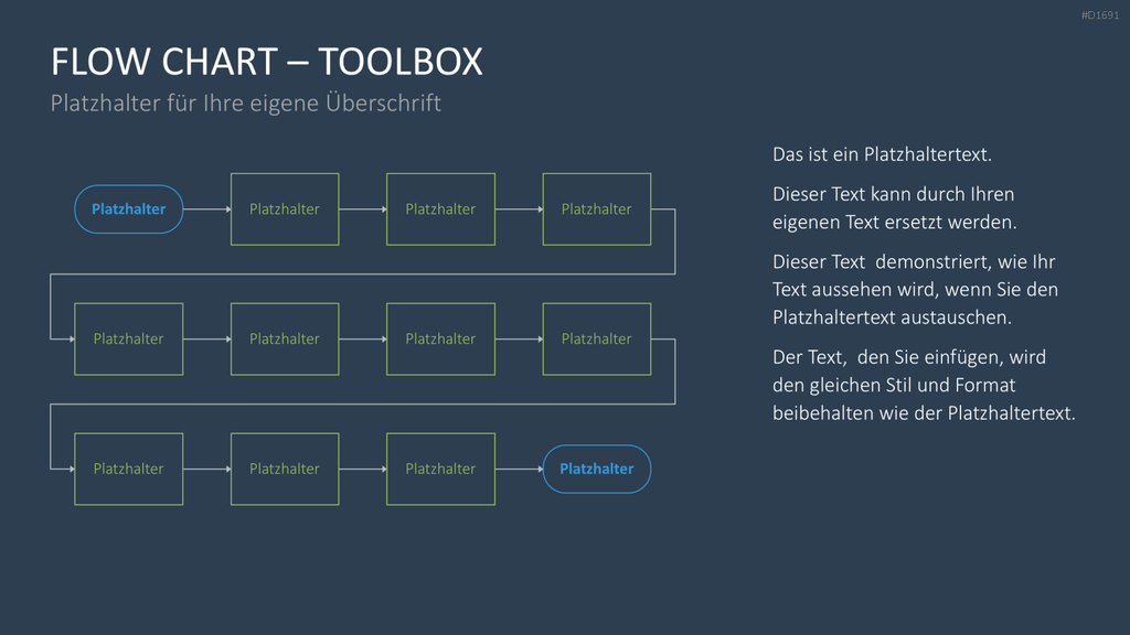 Flussdiagramme-Toolbox PowerPoint-Vorlage