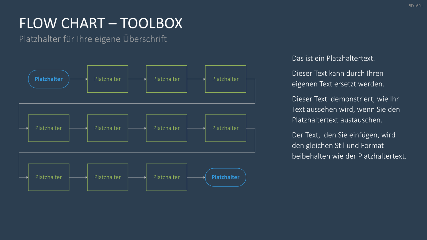 Flussdiagramme-Toolbox PowerPoint-Vorlage