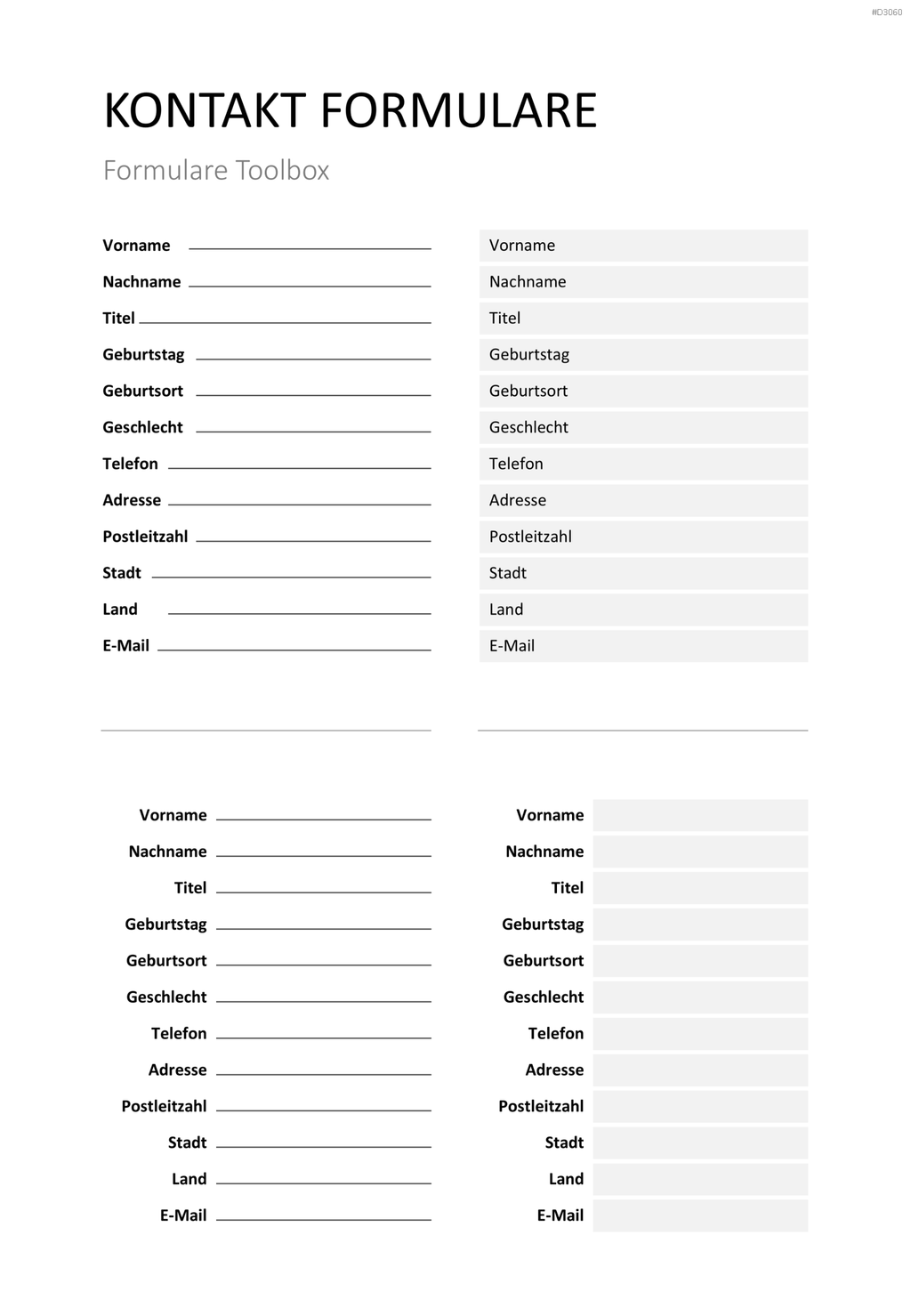Formulare-Toolbox PowerPoint-Vorlage