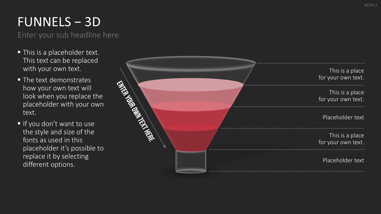 Trichter – 3D PowerPoint-Vorlage