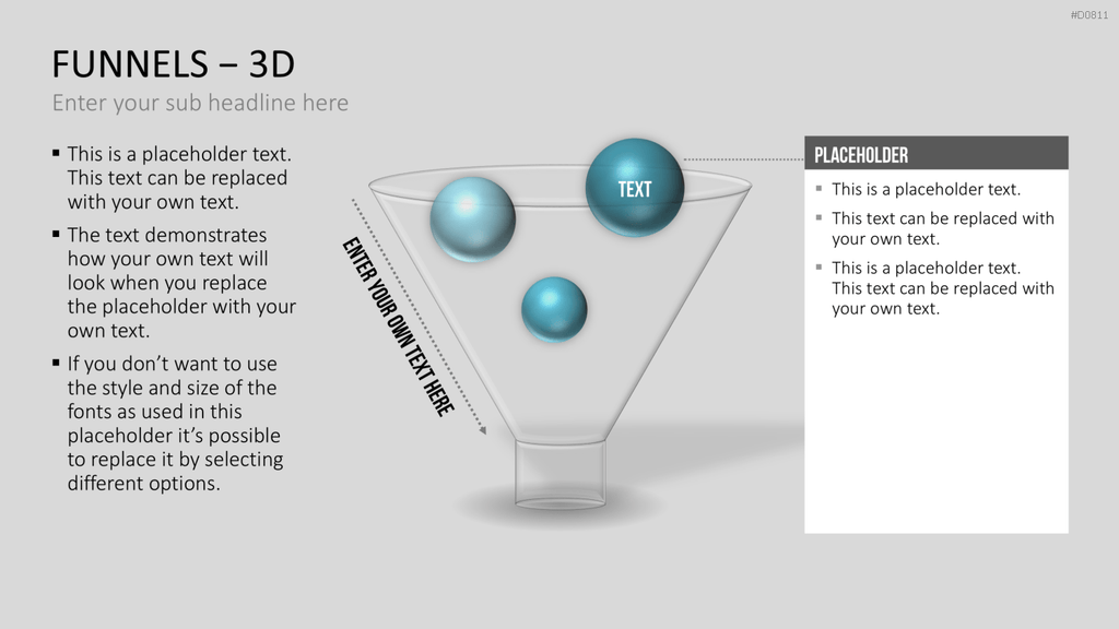 Trichter – 3D PowerPoint-Vorlage