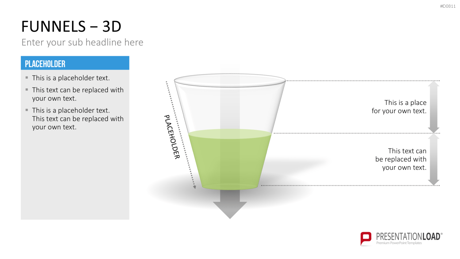 Trichter – 3D PowerPoint-Vorlage