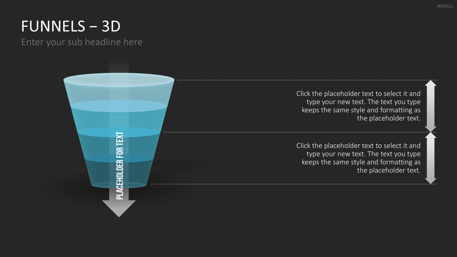 Trichter – 3D PowerPoint-Vorlage