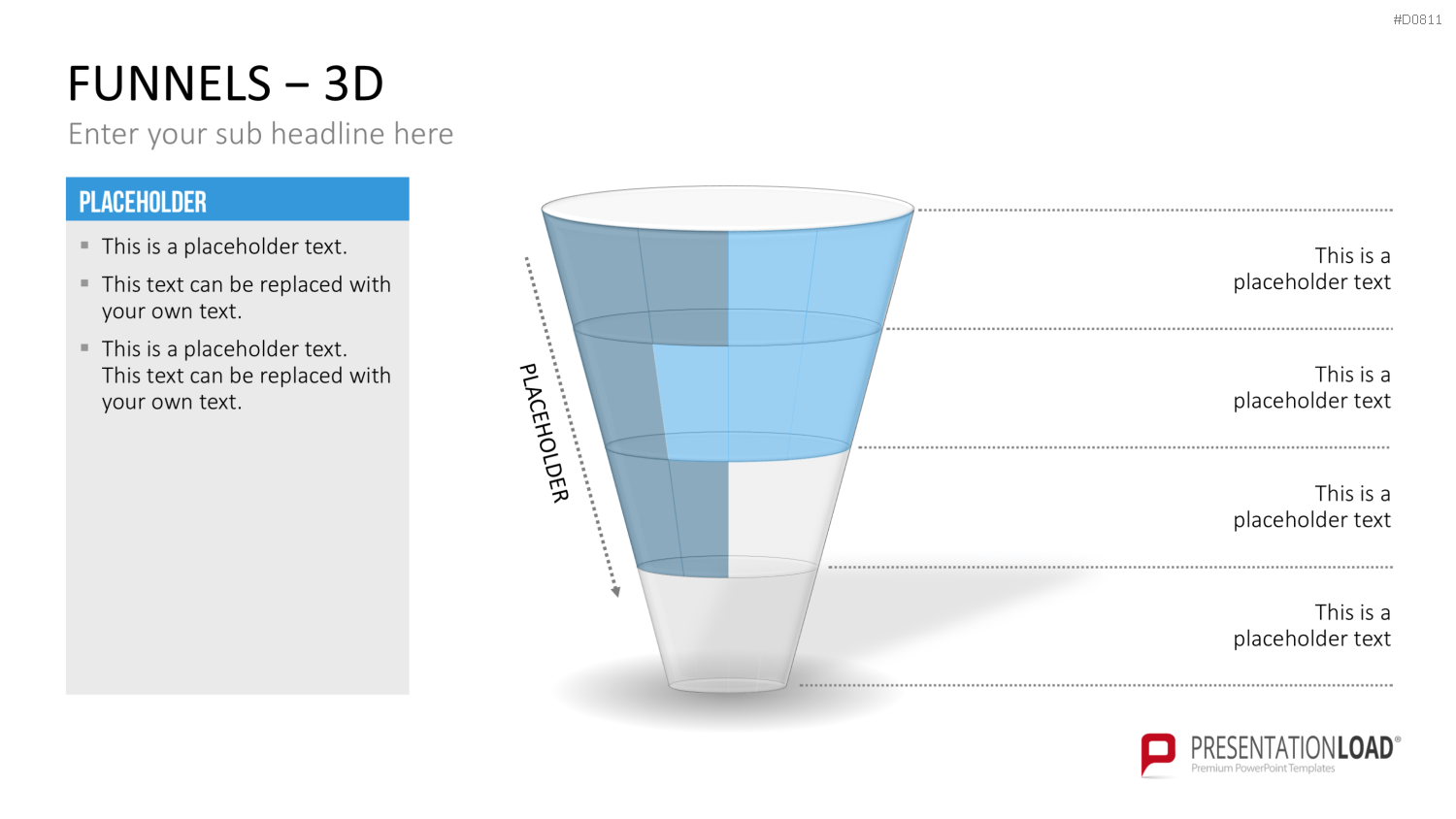 Trichter – 3D PowerPoint-Vorlage