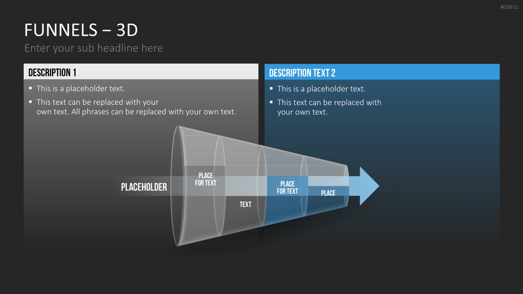 Trichter – 3D PowerPoint-Vorlage
