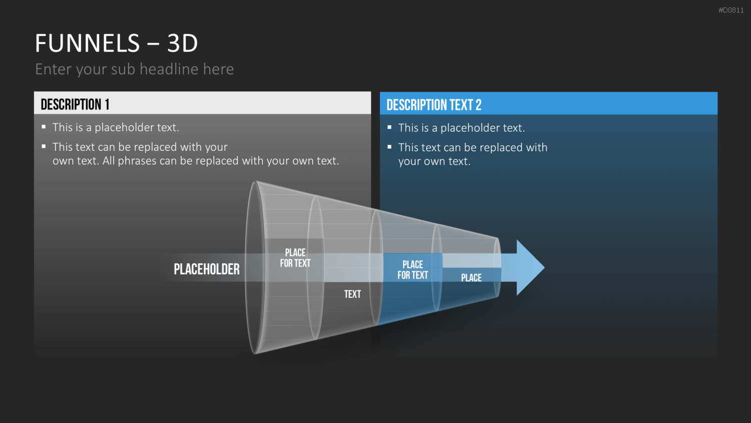 Trichter – 3D PowerPoint-Vorlage