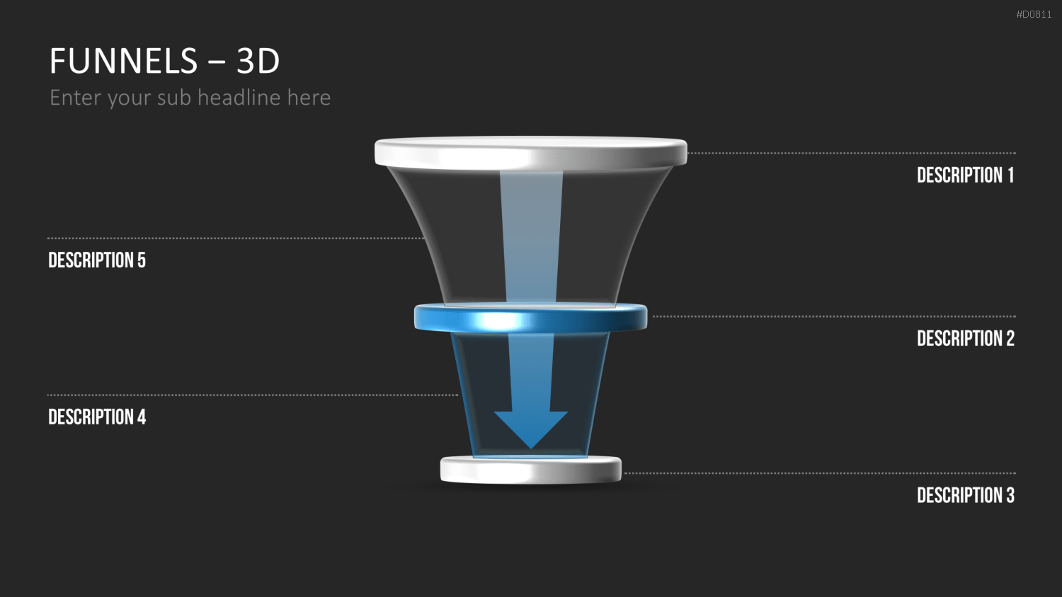 Trichter – 3D PowerPoint-Vorlage