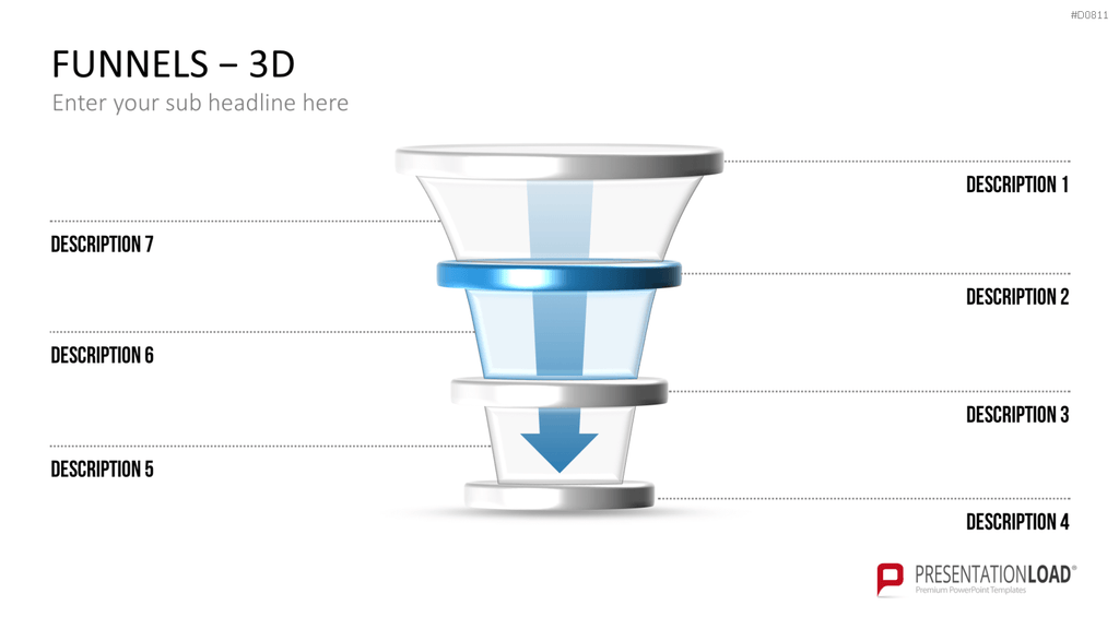 Trichter – 3D PowerPoint-Vorlage