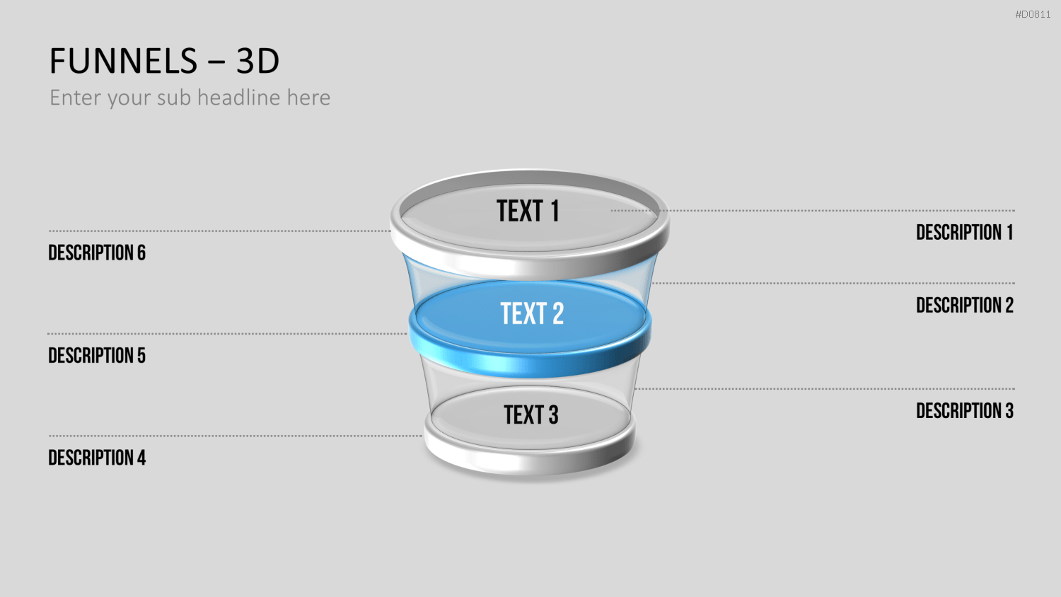 Trichter – 3D PowerPoint-Vorlage