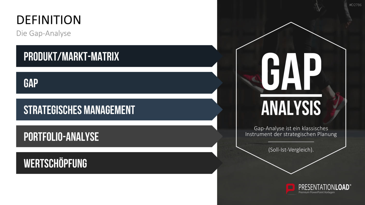 Gap-Analyse PowerPoint-Vorlage
