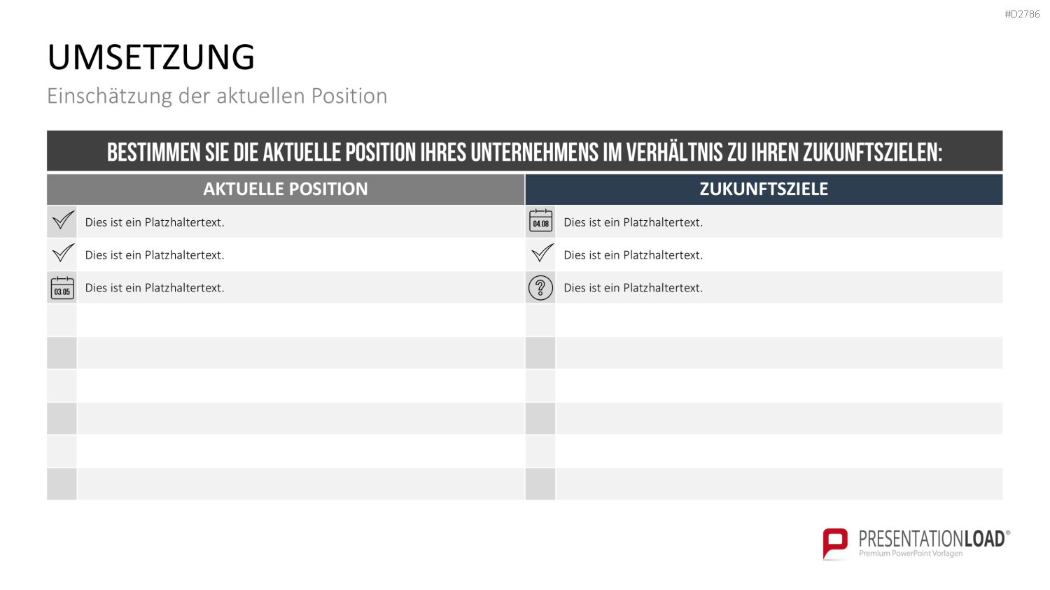 Gap-Analyse PowerPoint-Vorlage