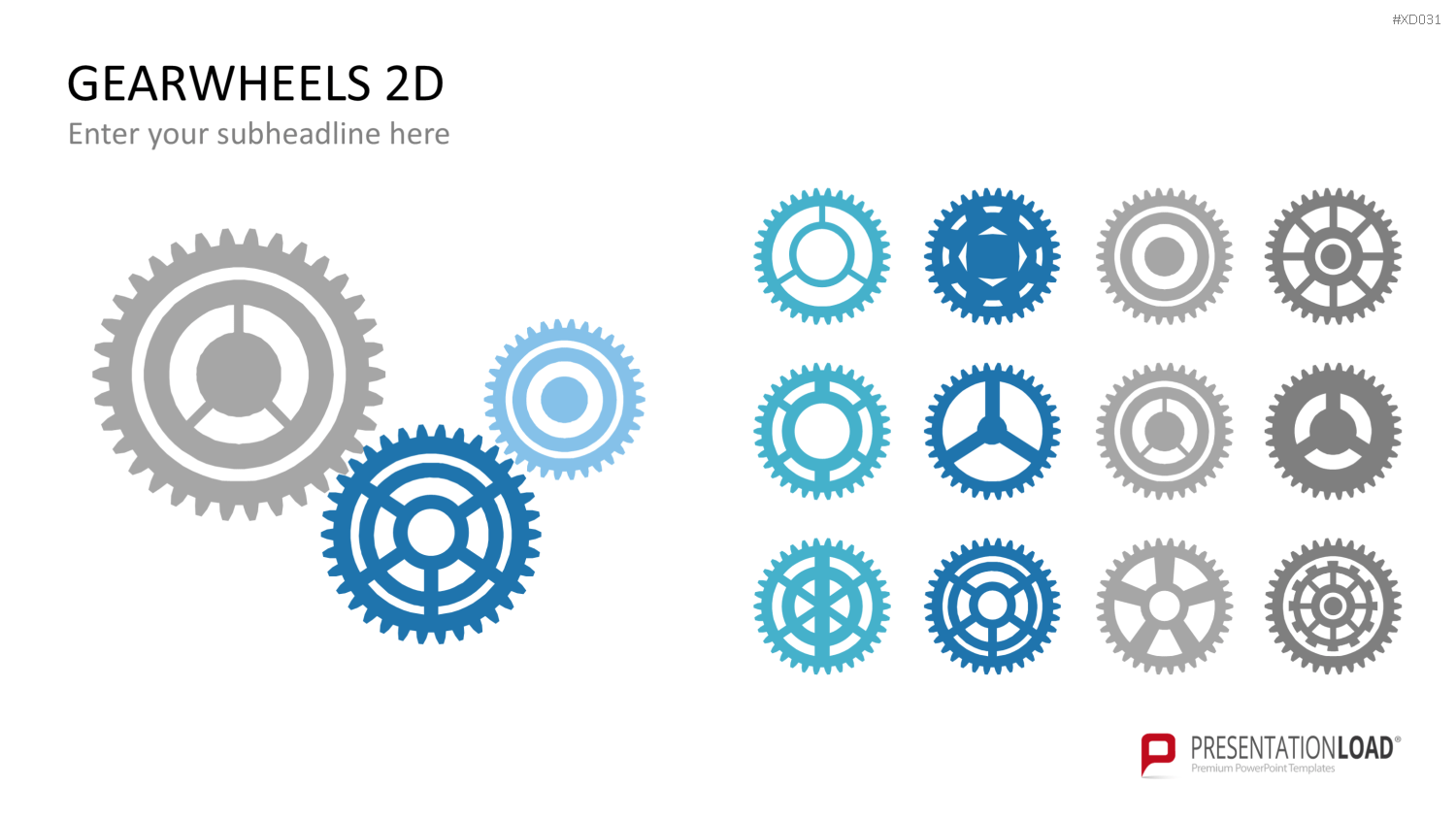 Zahnrad-Bundle PowerPoint-Vorlage