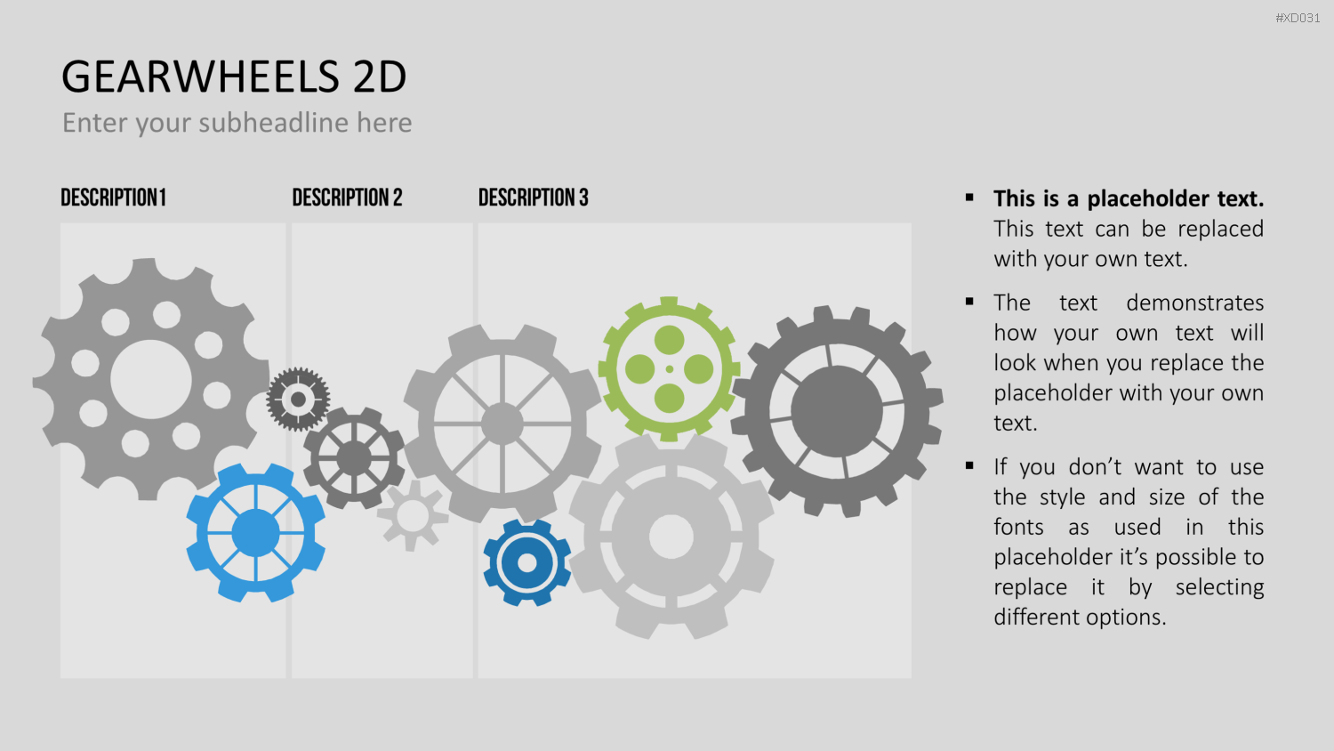 Zahnrad-Bundle PowerPoint-Vorlage