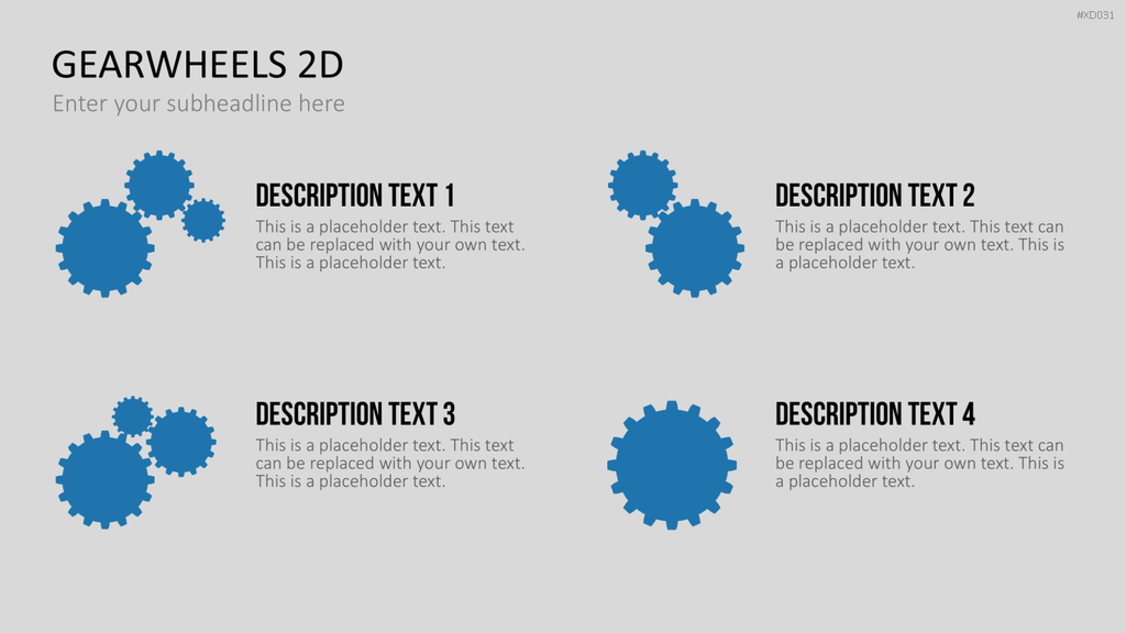 Zahnrad-Bundle PowerPoint-Vorlage