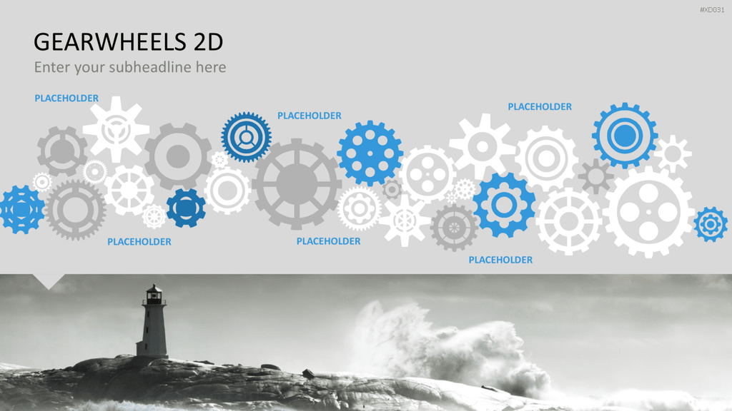Zahnrad-Bundle PowerPoint-Vorlage