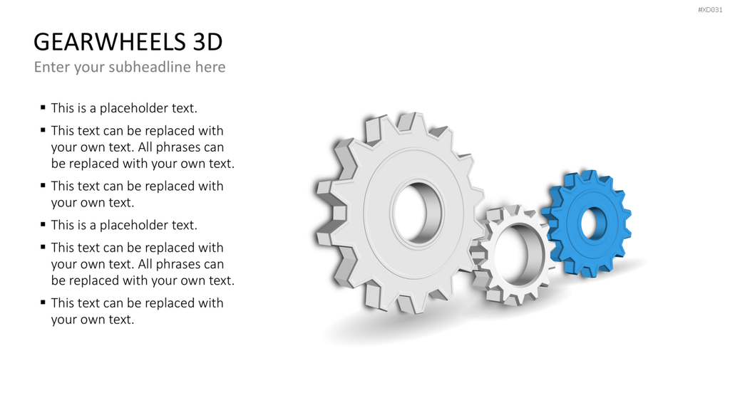 Zahnrad-Bundle PowerPoint-Vorlage