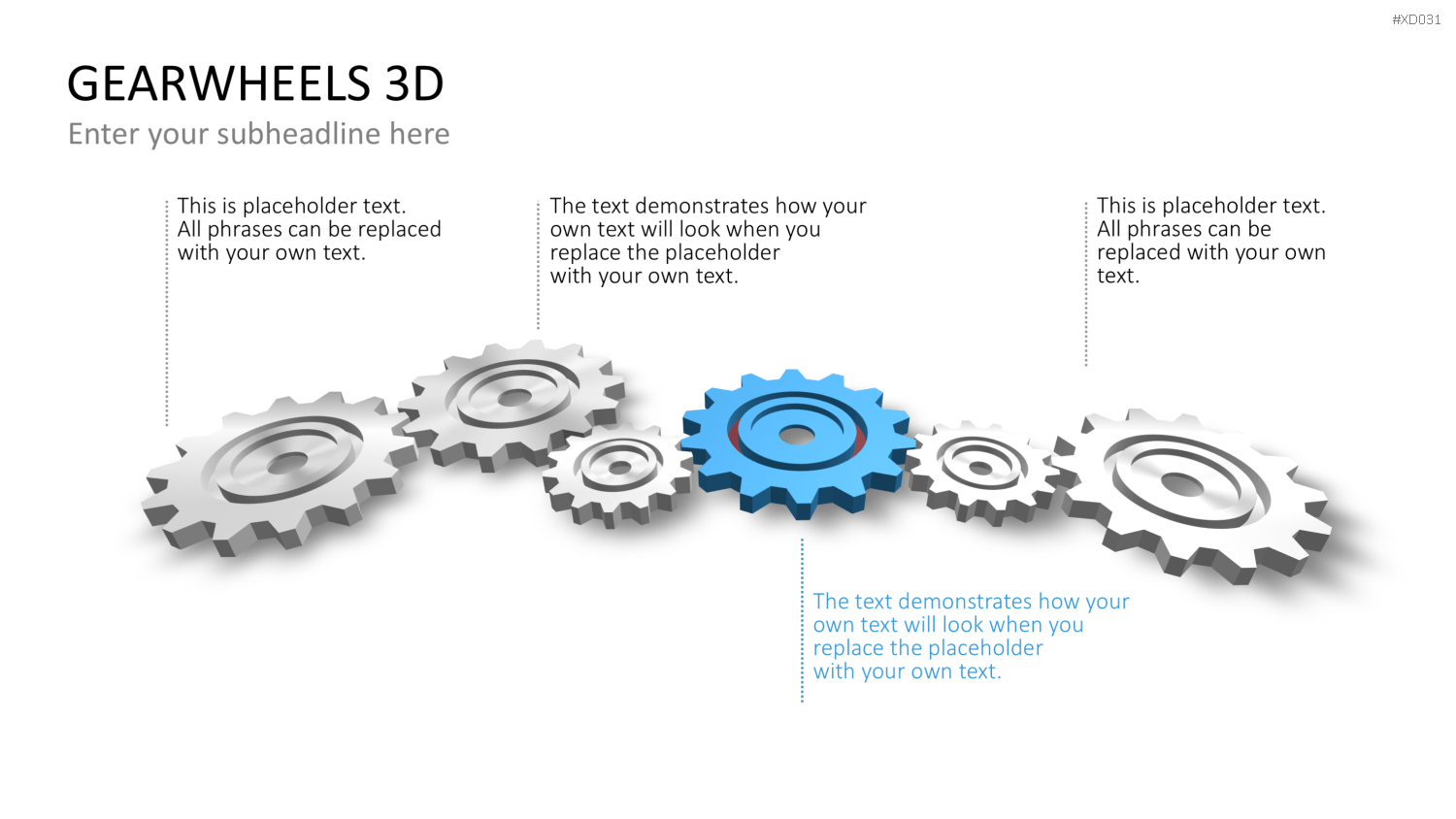 Zahnrad-Bundle PowerPoint-Vorlage