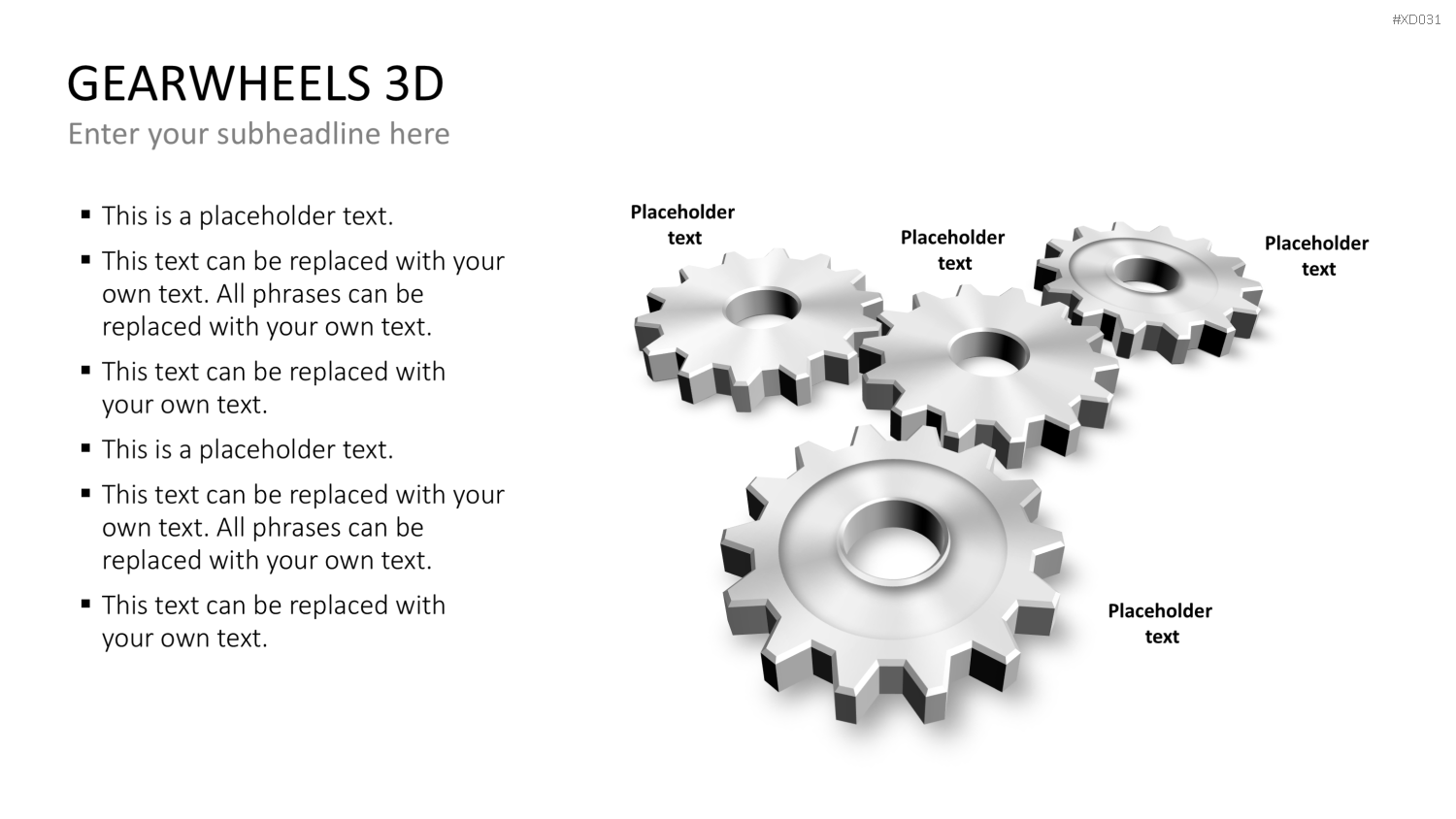 Zahnrad-Bundle PowerPoint-Vorlage