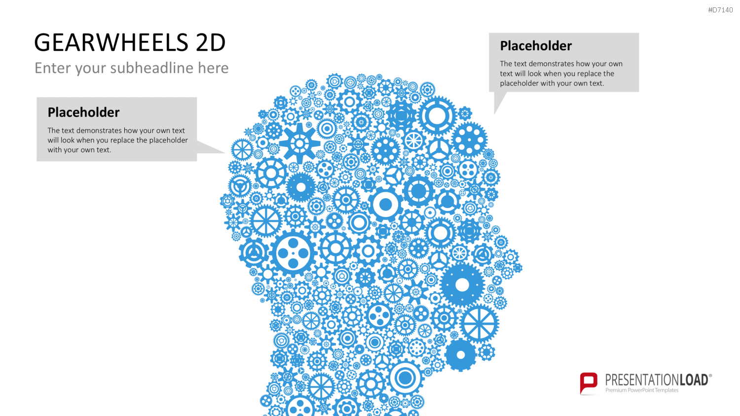 Zahnräder 2D PowerPoint-Vorlage
