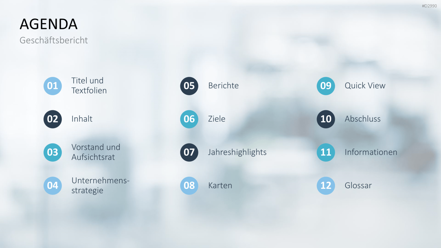 Geschäftsbericht / Bilanz PowerPoint-Vorlage