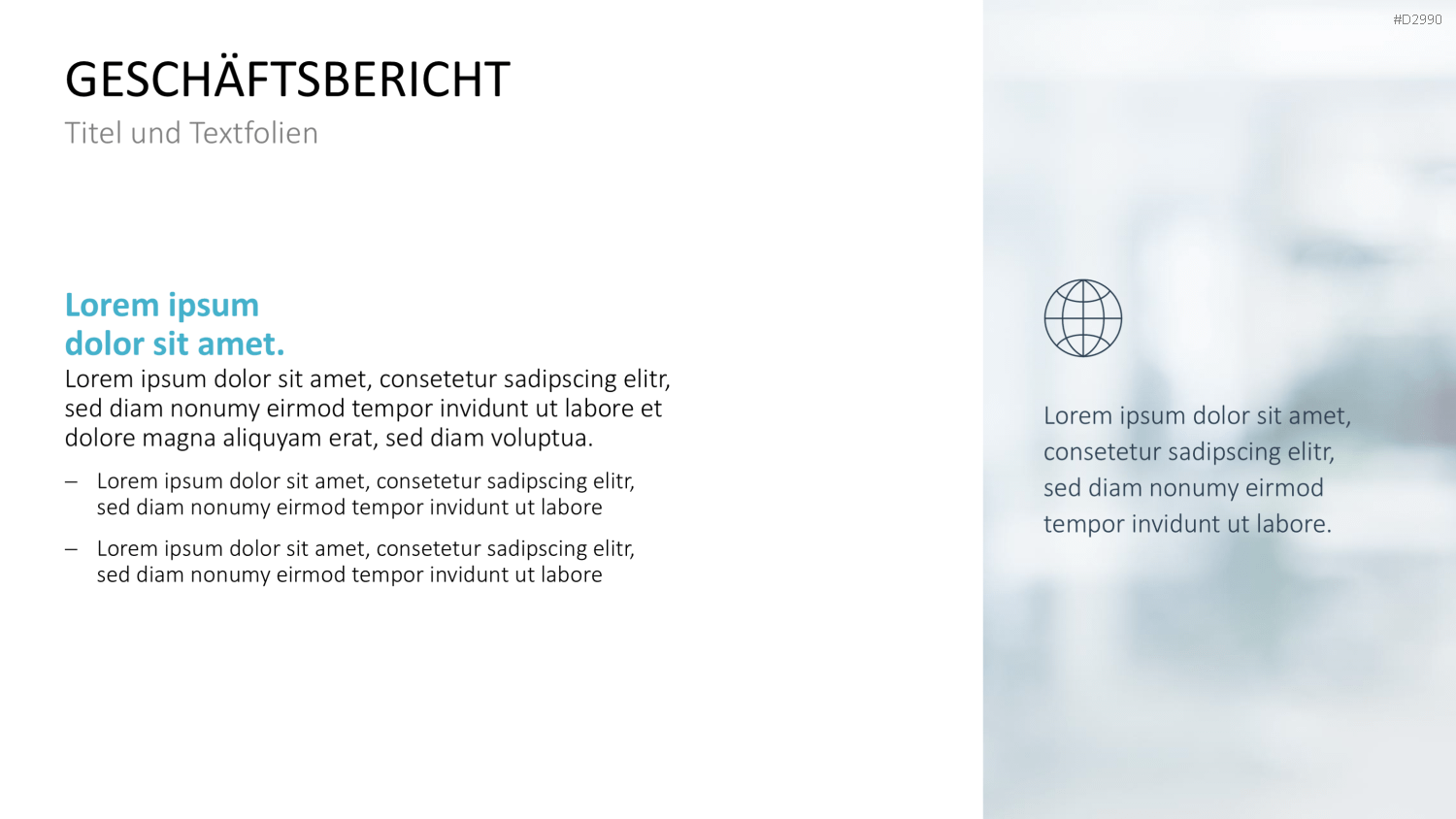 Geschäftsbericht / Bilanz PowerPoint-Vorlage